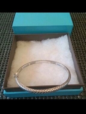 Andrea Candela Sterling Silver Bangle Bracelet S/M